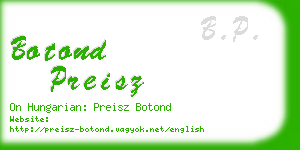 botond preisz business card